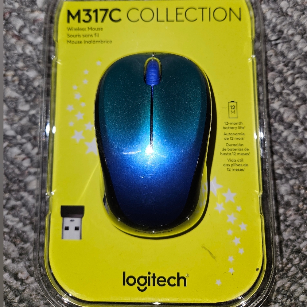 Logitech Wireless Mouse -New in vlue aurora